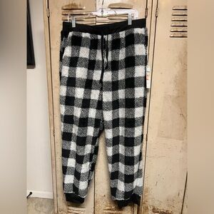 Cali 1850 Women’s Sherpa Joggers Sweatpants Casual Drawstring Elastic Band XL